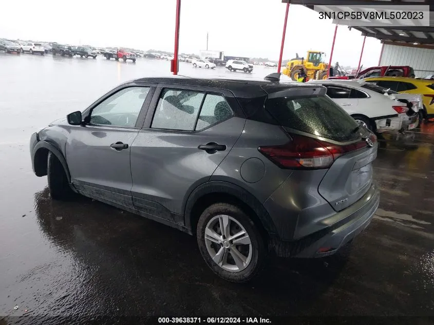 2021 Nissan Kicks S Xtronic Cvt VIN: 3N1CP5BV8ML502023 Lot: 39638371