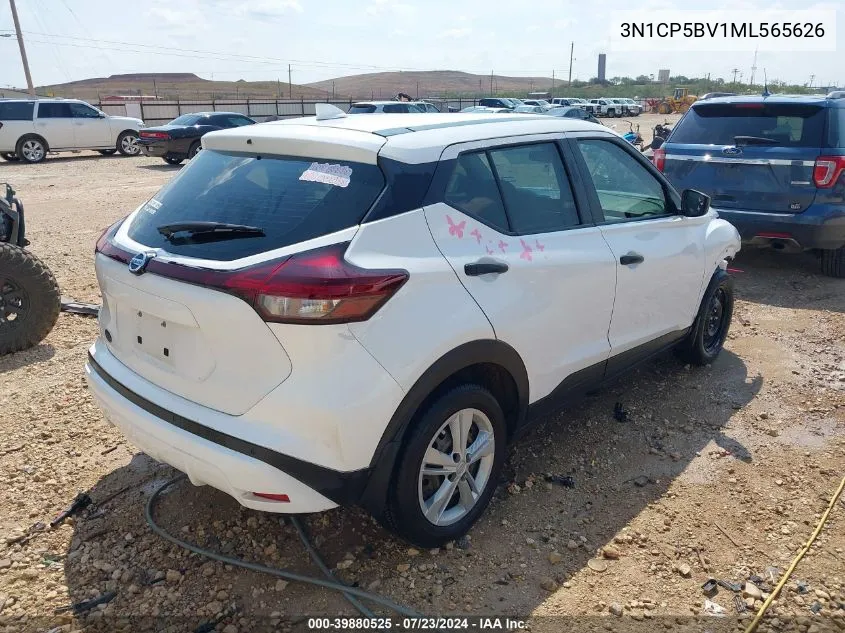 2021 Nissan Kicks S Xtronic Cvt VIN: 3N1CP5BV1ML565626 Lot: 39880525