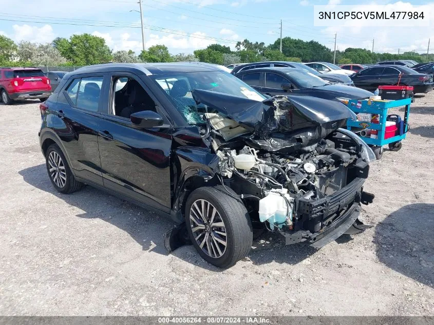 2021 Nissan Kicks Sv Xtronic Cvt VIN: 3N1CP5CV5ML477984 Lot: 40056264