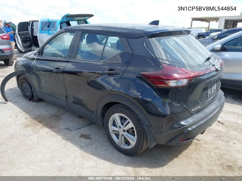 2021 Nissan Kicks S Xtronic Cvt VIN: 3N1CP5BV8ML544854 Lot: 40079359