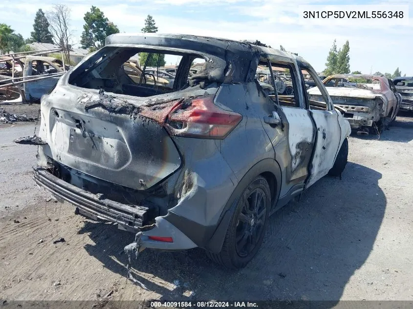 2021 Nissan Kicks Sr Xtronic Cvt VIN: 3N1CP5DV2ML556348 Lot: 40091584