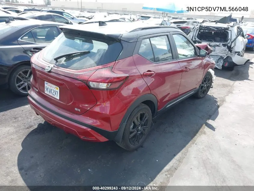 2021 Nissan Kicks Sr VIN: 3N1CP5DV7ML566048 Lot: 40299243