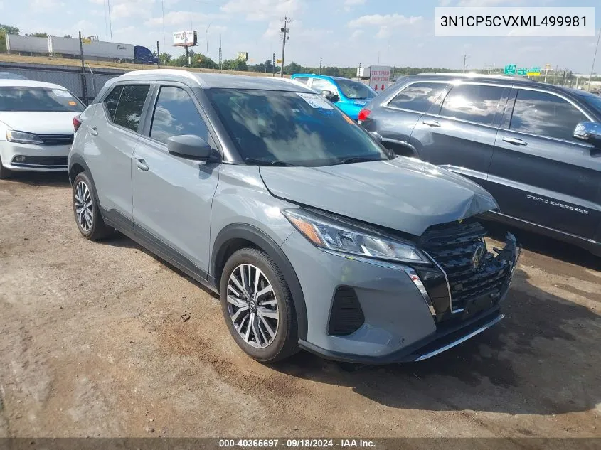 2021 Nissan Kicks Sv Xtronic Cvt VIN: 3N1CP5CVXML499981 Lot: 40365697