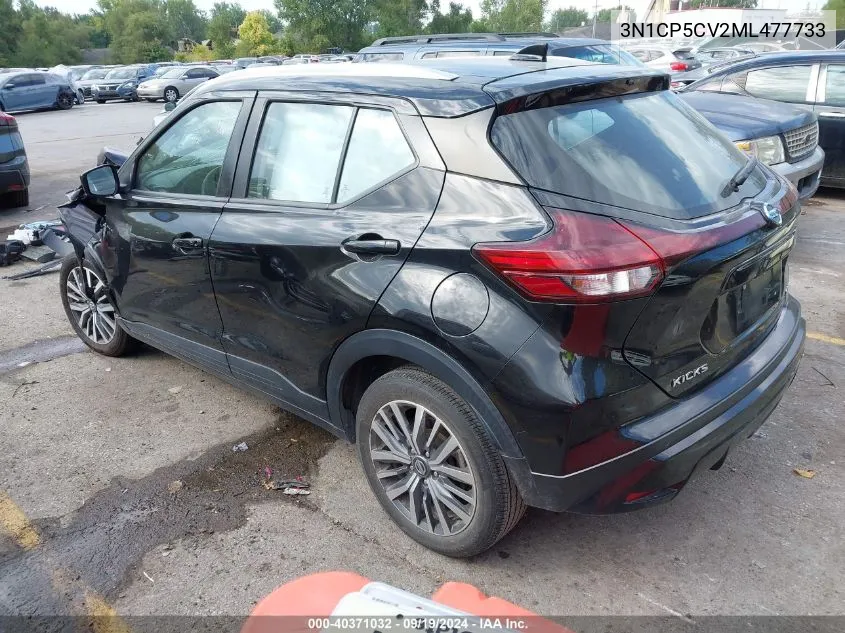 3N1CP5CV2ML477733 2021 Nissan Kicks Sv Xtronic Cvt