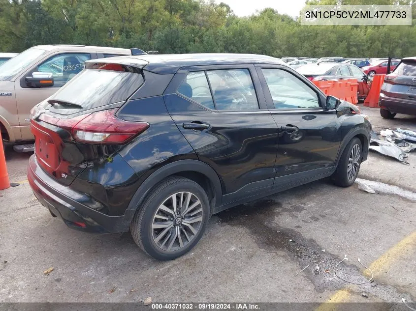 2021 Nissan Kicks Sv Xtronic Cvt VIN: 3N1CP5CV2ML477733 Lot: 40371032