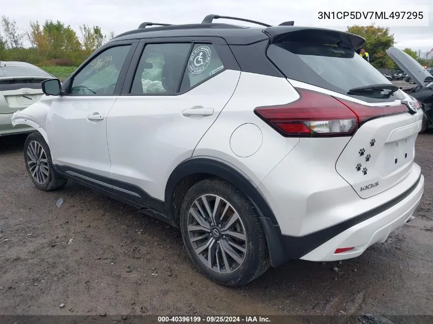 2021 Nissan Kicks Sr Xtronic Cvt VIN: 3N1CP5DV7ML497295 Lot: 40396199