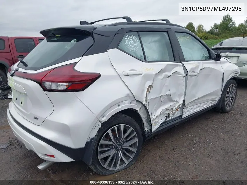 2021 Nissan Kicks Sr Xtronic Cvt VIN: 3N1CP5DV7ML497295 Lot: 40396199