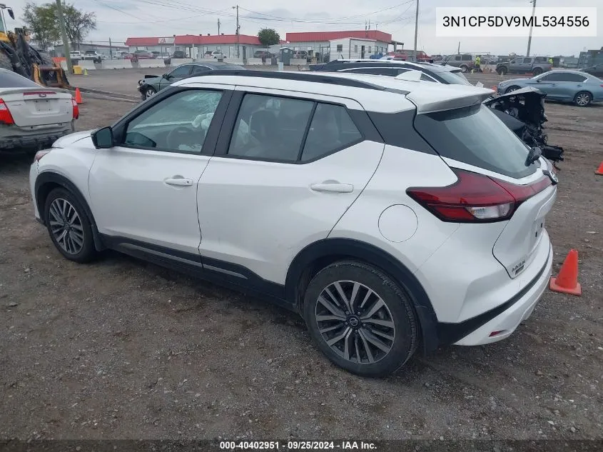 2021 Nissan Kicks Sr Xtronic Cvt VIN: 3N1CP5DV9ML534556 Lot: 40402951