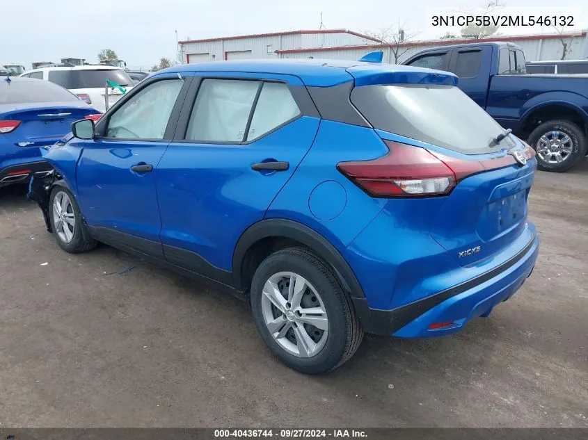 2021 Nissan Kicks S Xtronic Cvt VIN: 3N1CP5BV2ML546132 Lot: 40436744