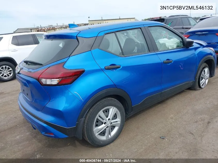 2021 Nissan Kicks S Xtronic Cvt VIN: 3N1CP5BV2ML546132 Lot: 40436744