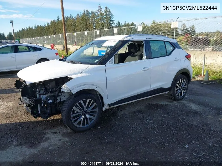 2021 Nissan Kicks Sv VIN: 3N1CP5CV2ML522444 Lot: 40441771