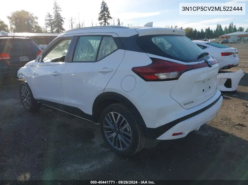 2021 Nissan Kicks Sv VIN: 3N1CP5CV2ML522444 Lot: 40441771