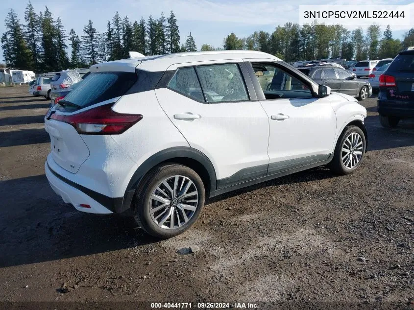 2021 Nissan Kicks Sv VIN: 3N1CP5CV2ML522444 Lot: 40441771