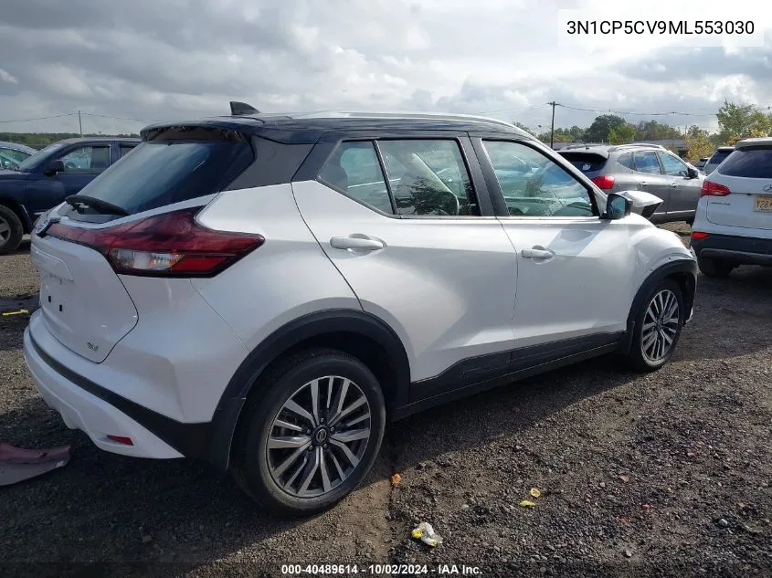 2021 Nissan Kicks Sv Xtronic Cvt VIN: 3N1CP5CV9ML553030 Lot: 40489614