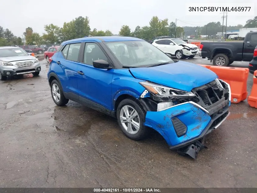 2021 Nissan Kicks S Xtronic Cvt VIN: 3N1CP5BV1ML465977 Lot: 40492161