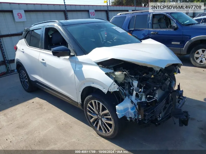 2021 Nissan Kicks Sr Xtronic Cvt VIN: 3N1CP5DV6ML497708 Lot: 40511789