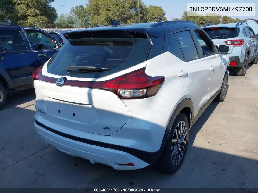 2021 Nissan Kicks Sr Xtronic Cvt VIN: 3N1CP5DV6ML497708 Lot: 40511789