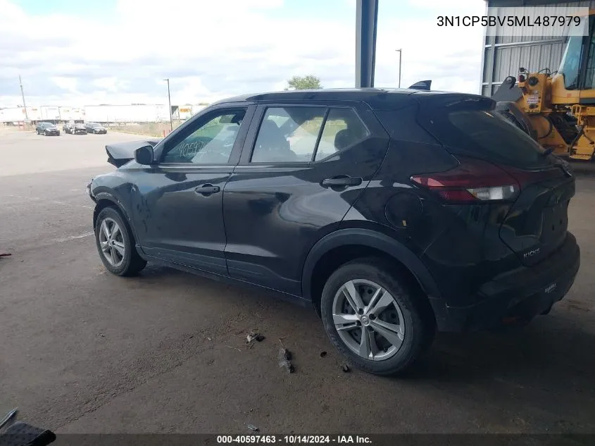 2021 Nissan Kicks S Xtronic Cvt VIN: 3N1CP5BV5ML487979 Lot: 40597463