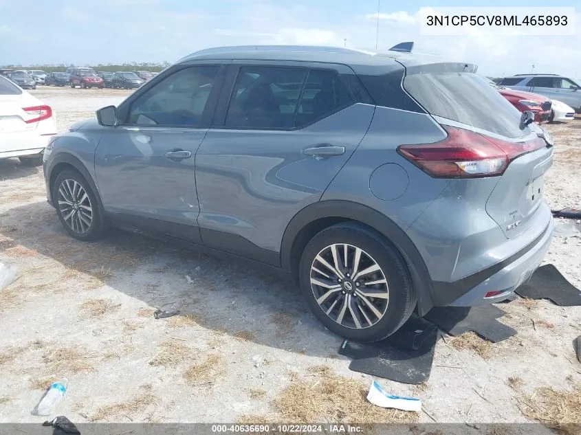 2021 Nissan Kicks Sv Xtronic Cvt VIN: 3N1CP5CV8ML465893 Lot: 40636690