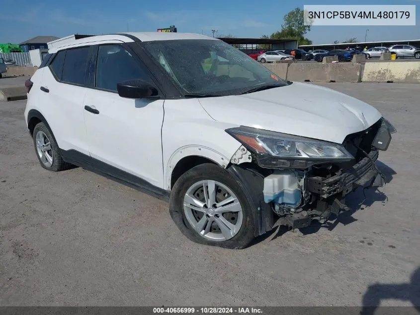 2021 Nissan Kicks S Xtronic Cvt VIN: 3N1CP5BV4ML480179 Lot: 40656999