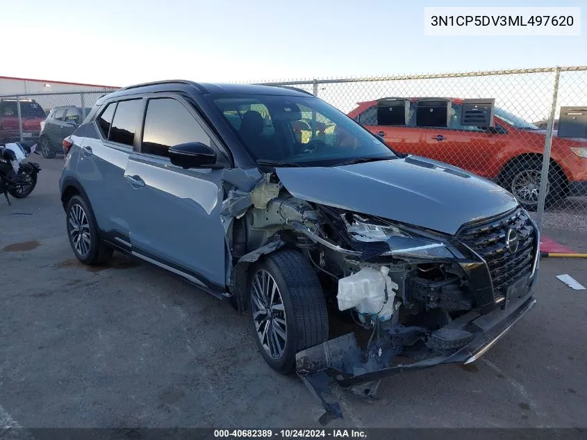 2021 Nissan Kicks Sr Xtronic Cvt VIN: 3N1CP5DV3ML497620 Lot: 40682389