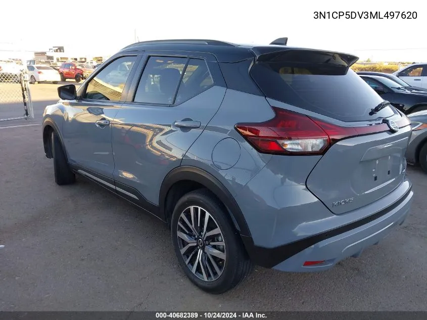 2021 Nissan Kicks Sr Xtronic Cvt VIN: 3N1CP5DV3ML497620 Lot: 40682389