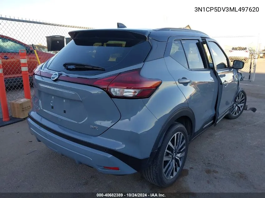 2021 Nissan Kicks Sr Xtronic Cvt VIN: 3N1CP5DV3ML497620 Lot: 40682389