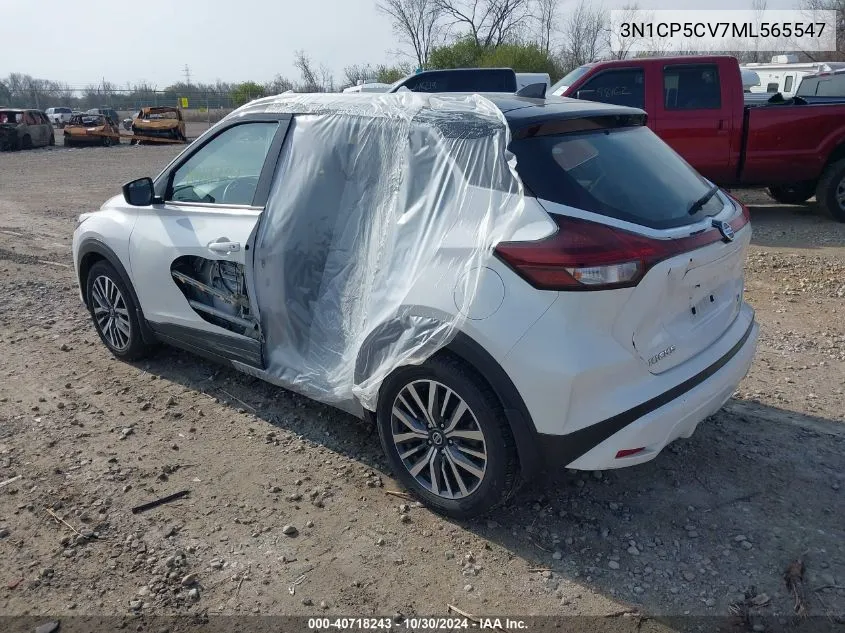 2021 Nissan Kicks Sv Xtronic Cvt VIN: 3N1CP5CV7ML565547 Lot: 40718243