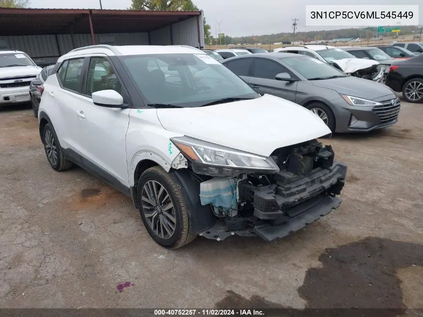 2021 Nissan Kicks Sv Xtronic Cvt VIN: 3N1CP5CV6ML545449 Lot: 40752257