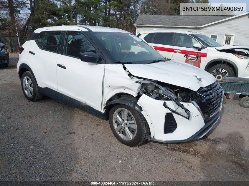 2021 Nissan Kicks S Xtronic Cvt VIN: 3N1CP5BVXML490859 Lot: 40824464