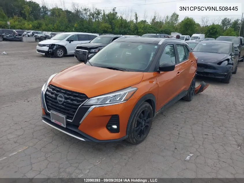 2022 Nissan Kicks VIN: 3N1CP5CV9NL508445 Lot: 12090393