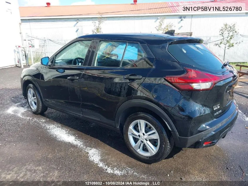 2022 Nissan Kicks S VIN: 3N1CP5BV1NL526780 Lot: 12109802