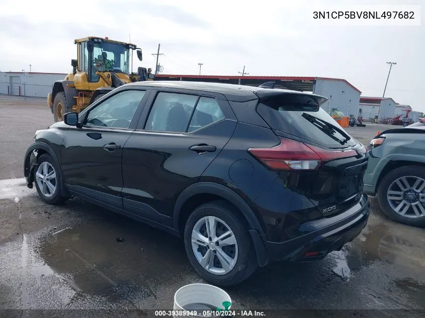 2022 Nissan Kicks S Xtronic Cvt VIN: 3N1CP5BV8NL497682 Lot: 39389949