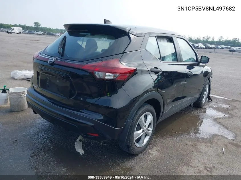 2022 Nissan Kicks S Xtronic Cvt VIN: 3N1CP5BV8NL497682 Lot: 39389949