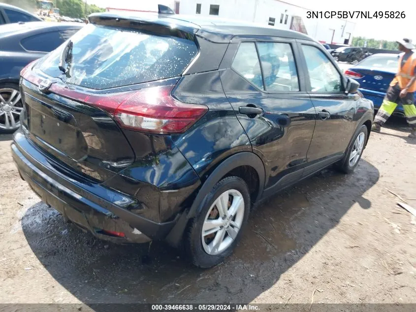 2022 Nissan Kicks S Xtronic Cvt VIN: 3N1CP5BV7NL495826 Lot: 39466638