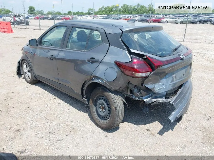 3N1CP5BV6NL525169 2022 Nissan Kicks S Xtronic Cvt