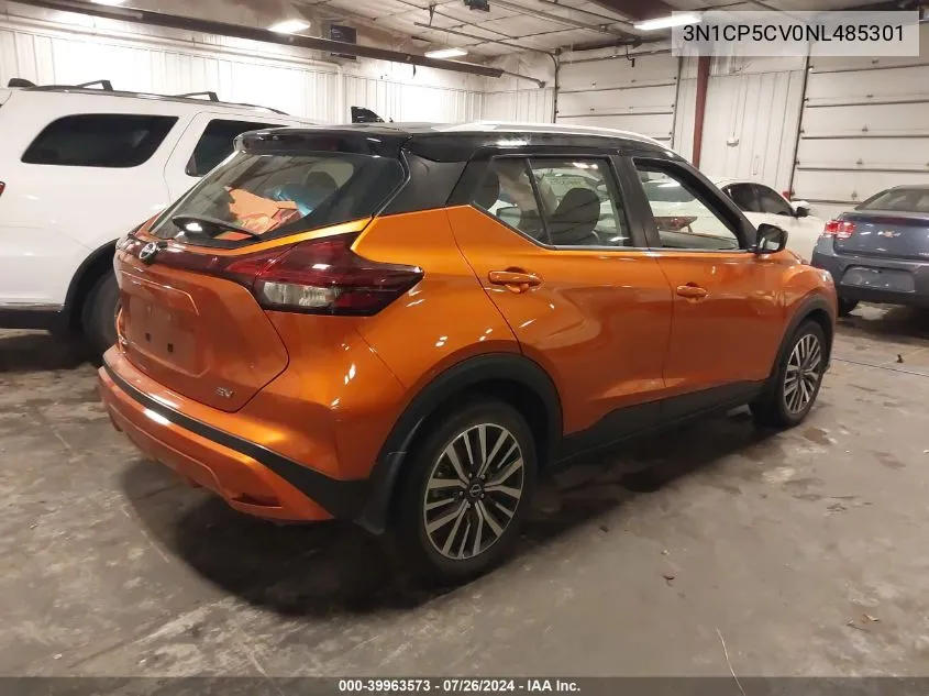 2022 Nissan Kicks Sv Xtronic Cvt VIN: 3N1CP5CV0NL485301 Lot: 39963573