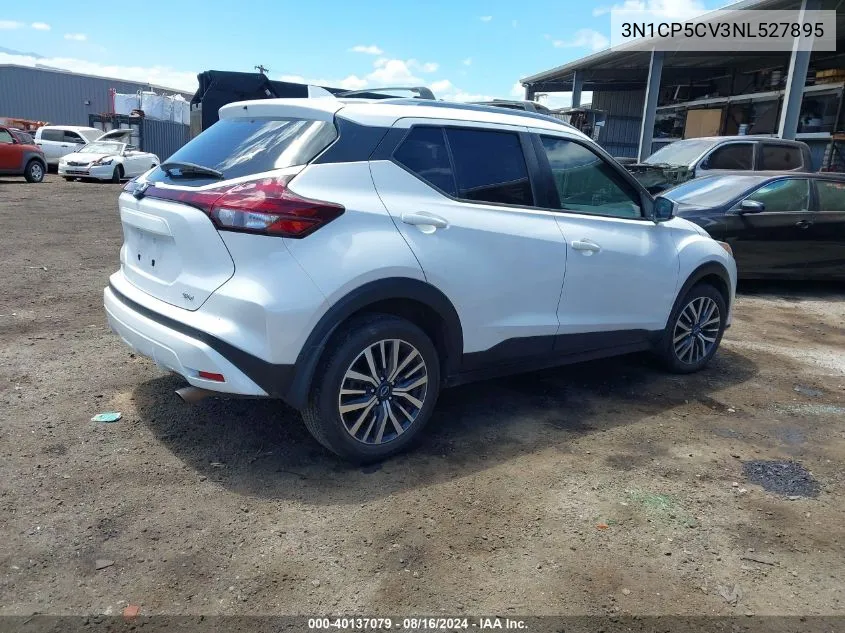 2022 Nissan Kicks Sv Xtronic Cvt VIN: 3N1CP5CV3NL527895 Lot: 40137079