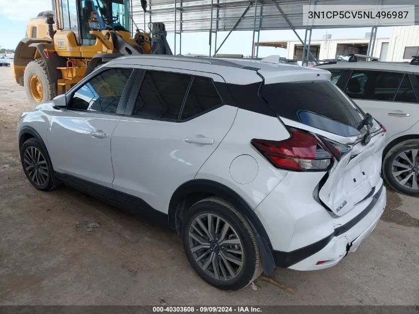 3N1CP5CV5NL496987 2022 Nissan Kicks Sv Xtronic Cvt