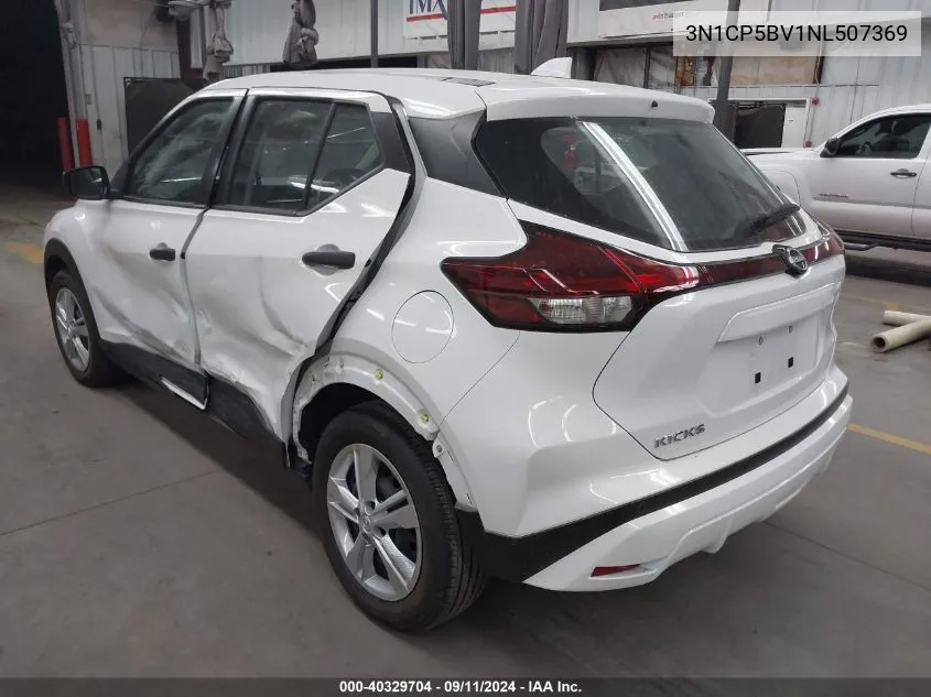 2022 Nissan Kicks S Xtronic Cvt VIN: 3N1CP5BV1NL507369 Lot: 40329704