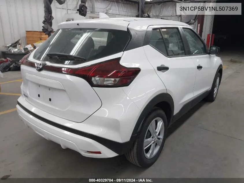 2022 Nissan Kicks S Xtronic Cvt VIN: 3N1CP5BV1NL507369 Lot: 40329704