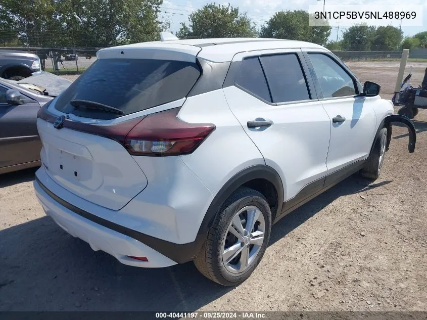 2022 Nissan Kicks S Xtronic Cvt VIN: 3N1CP5BV5NL488969 Lot: 40441197