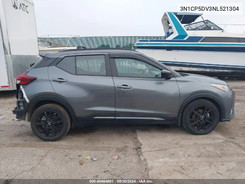 2022 Nissan Kicks Sr VIN: 3N1CP5DV3NL521304 Lot: 40464001