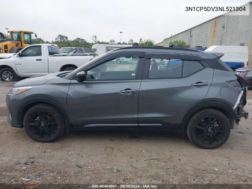 2022 Nissan Kicks Sr VIN: 3N1CP5DV3NL521304 Lot: 40464001