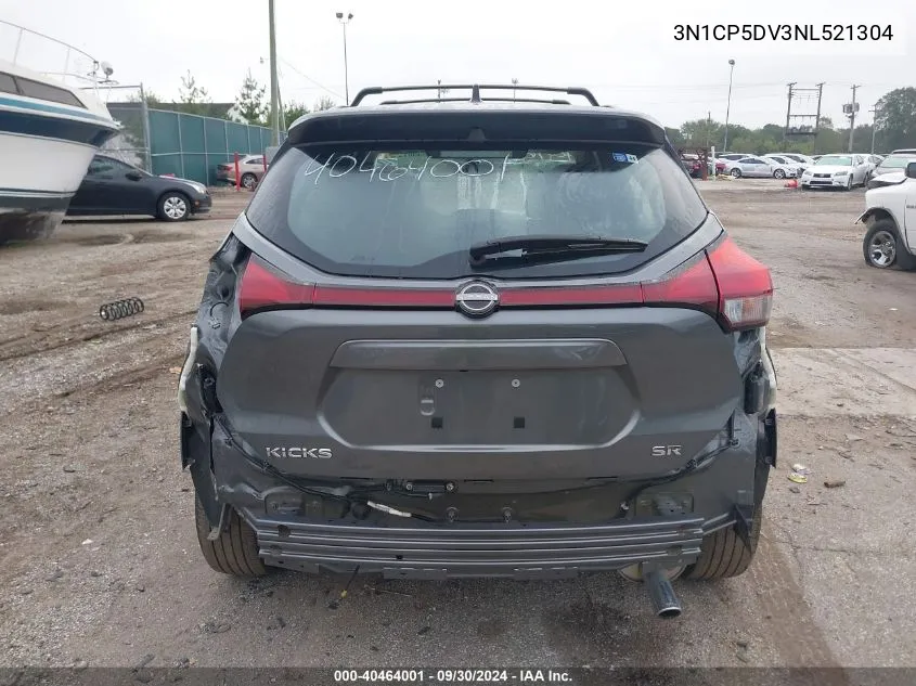 2022 Nissan Kicks Sr VIN: 3N1CP5DV3NL521304 Lot: 40464001