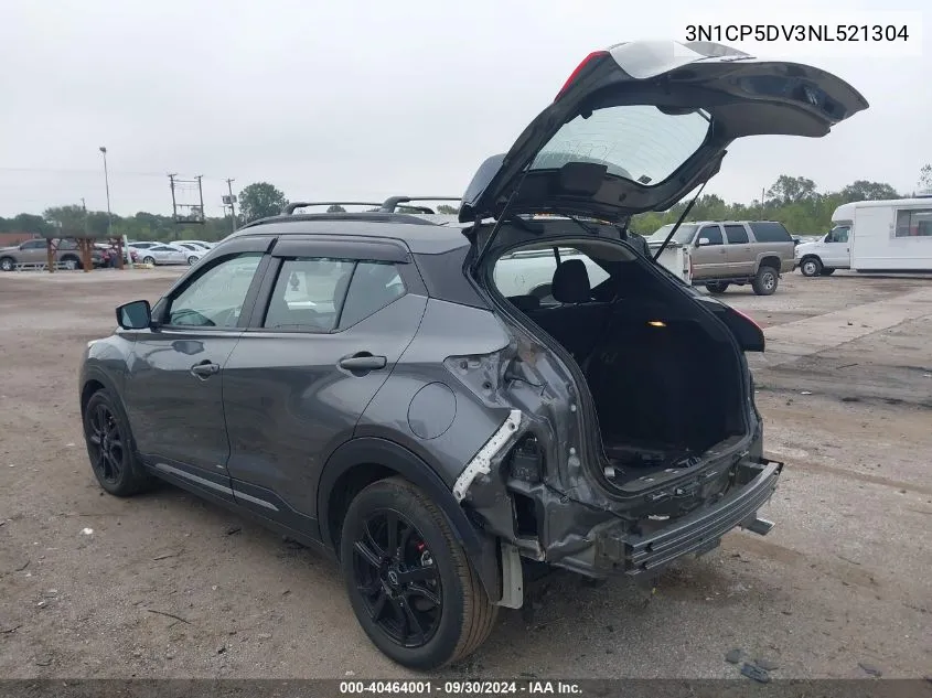 2022 Nissan Kicks Sr VIN: 3N1CP5DV3NL521304 Lot: 40464001