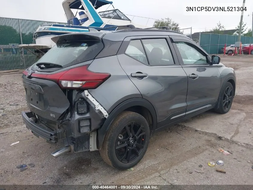 2022 Nissan Kicks Sr VIN: 3N1CP5DV3NL521304 Lot: 40464001