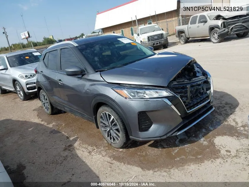 2022 Nissan Kicks Sv Xtronic Cvt VIN: 3N1CP5CV4NL521829 Lot: 40576045