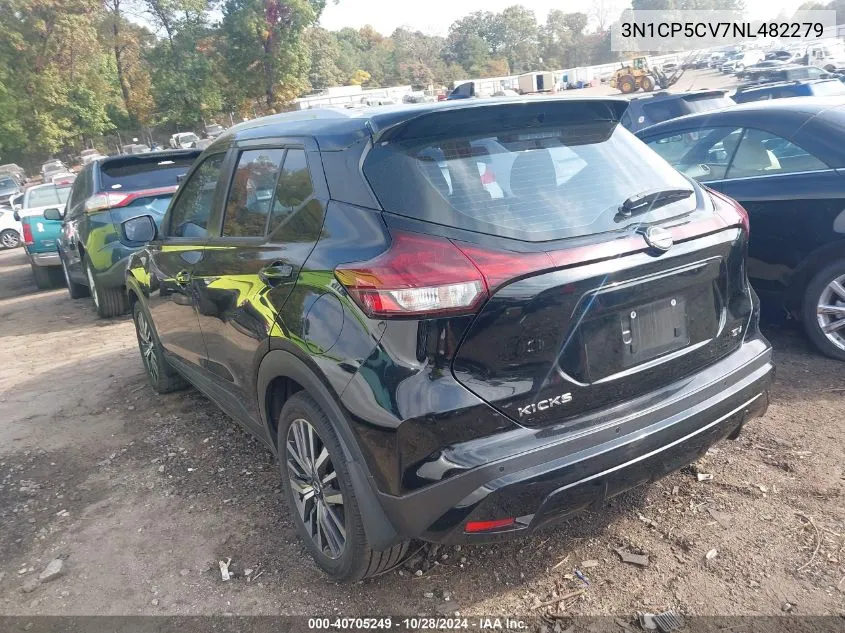 2022 Nissan Kicks Sv Xtronic Cvt VIN: 3N1CP5CV7NL482279 Lot: 40705249