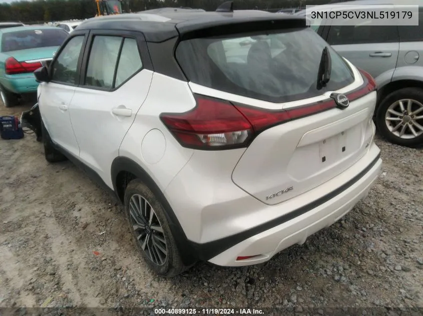 2022 Nissan Kicks Sv Xtronic Cvt VIN: 3N1CP5CV3NL519179 Lot: 40899125